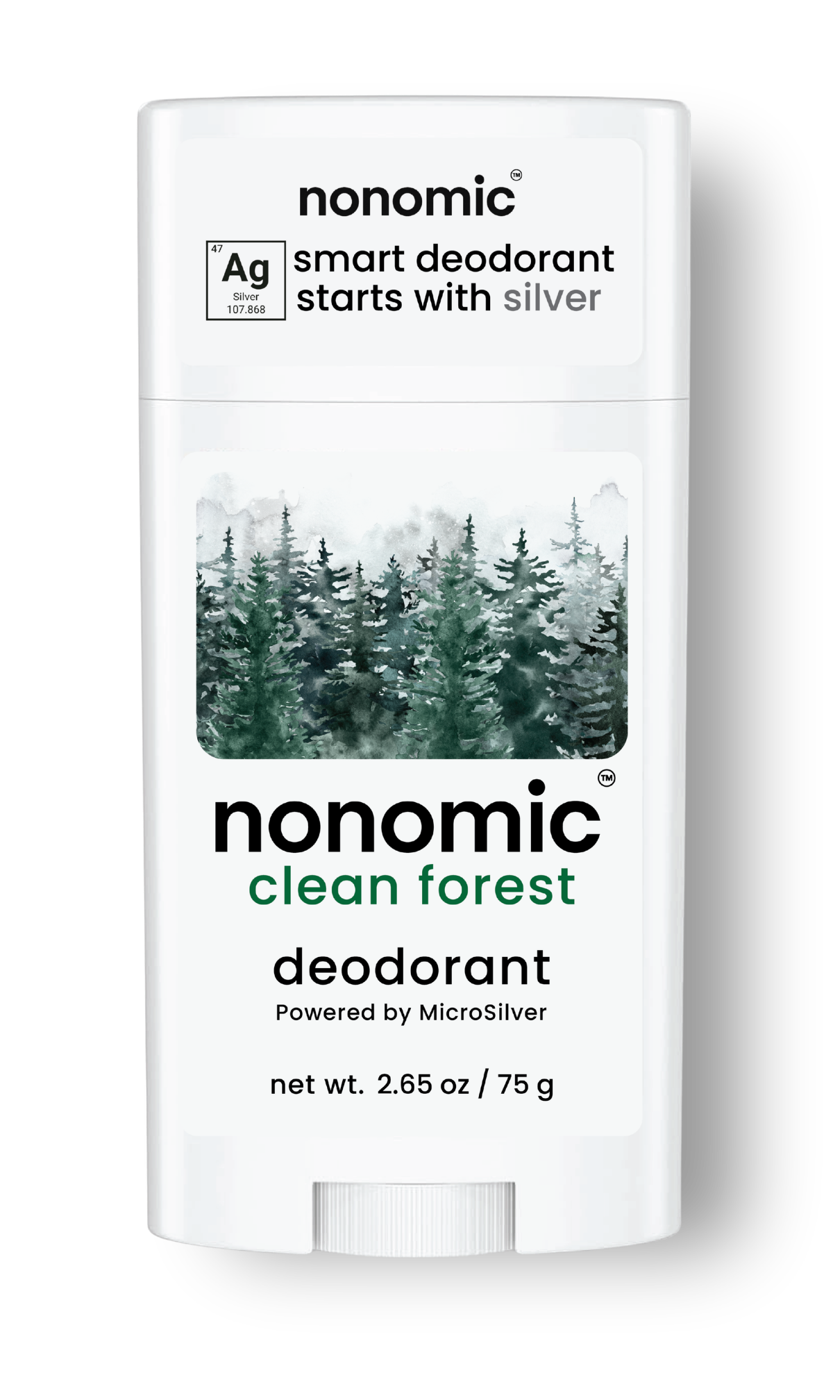 nonomic clean forest deodorant stick